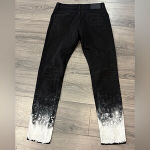 Dolce and Gabbana brushstroke print jeans